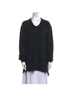Black Acne Studios V-Neck Long Sleeve Sweatshirt Size M